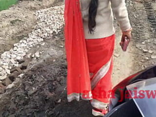 Desi village aunty was spiralling alone, she was patted