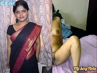 Low-spirited Glamourous Indian Bhabhi Neha Nair Meagre Porn Pellicle